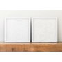 DKD Home Decor Set de 2 Cuadros Modernos de Cristal y Papel Maché 35x35 cm