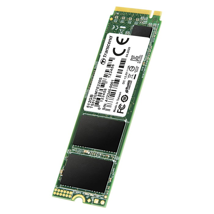 Transcend 512GB SSD M.2 2280 PCIe Gen3 x4 NVMe M-Key 3D TLC NAND con DRAM Transcend 512GB SSD M.2 2280 PCIe Gen3 x4 NVMe M-Key 3D TLC NAND con DRAM