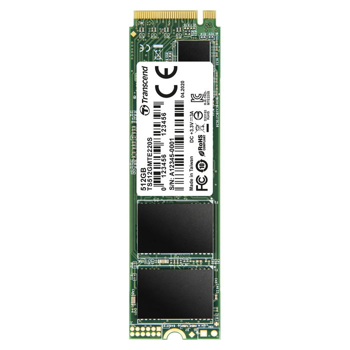 Transcend 512GB SSD M.2 2280 PCIe Gen3 x4 NVMe M-Key 3D TLC NAND con DRAM Transcend 512GB SSD M.2 2280 PCIe Gen3 x4 NVMe M-Key 3D TLC NAND con DRAM