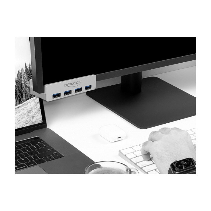 DeLOCK 64046 Hub USB 3.2 Gen 1 de 5 puertos con tornillo de fijación