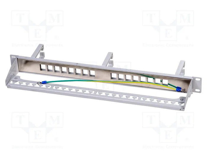 LOGILINK Panel de parches de 16 puertos 1U gris