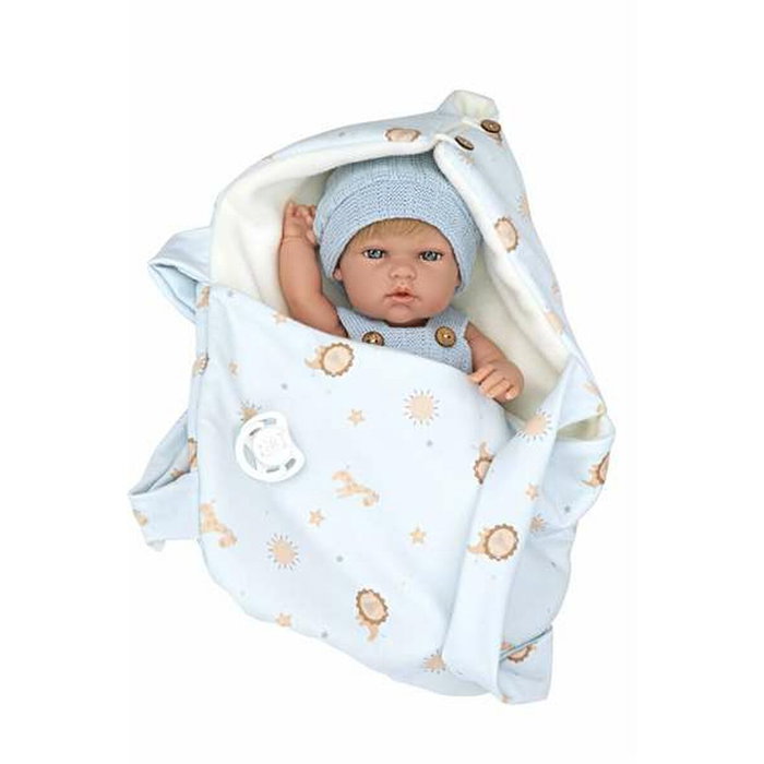 Muñecas Arias Muñeca Elegance 30 cm Natal Azul con Portabebe