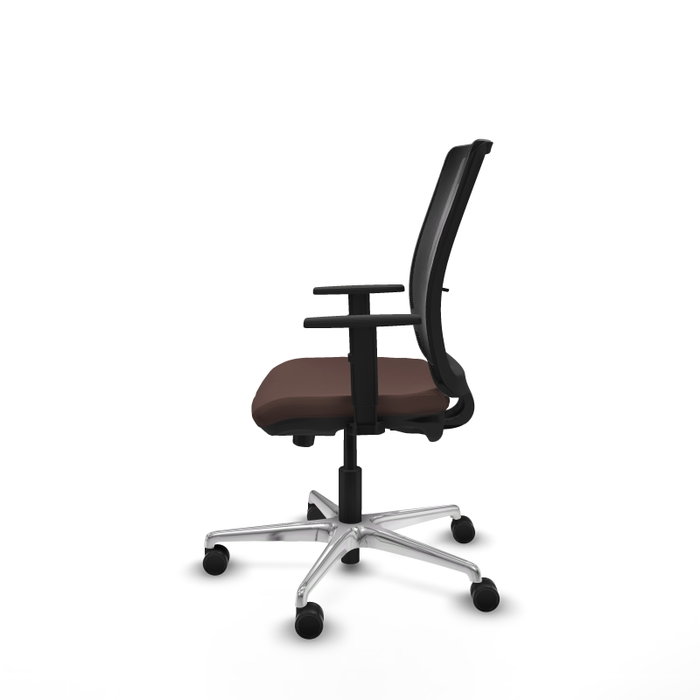PIQUERAS Y CRESPO Silla de oficina Haches con mecanismo Sincro/Traslack Marrón oscuro y Negro PIQUERAS Y CRESPO Silla de oficina Haches con mecanismo Sincro/Traslack Marrón oscuro y Negro