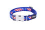 Red Dingo Collar US Flag 15 mm X 24-36 cm Nylon