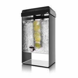 ROSSETO - LD156 - DISPENSADOR PREMIUM PARA BEBIDAS CON INFUSOR (18,9L) - (34.29 x 21.59 x 55.88 cm) - NEGRO
