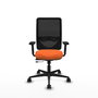PIQUERAS Y CRESPO Silla de oficina Zulema Naranja y Negro
