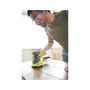 Ryobi ROS300 Lijadora Orbital Excéntrica 300W con Velocidad Regulable (7000-12000 RPM) y Agarre Suave, Incluye 5 Lijas de 125 mm, Color Negro/Amarillo
