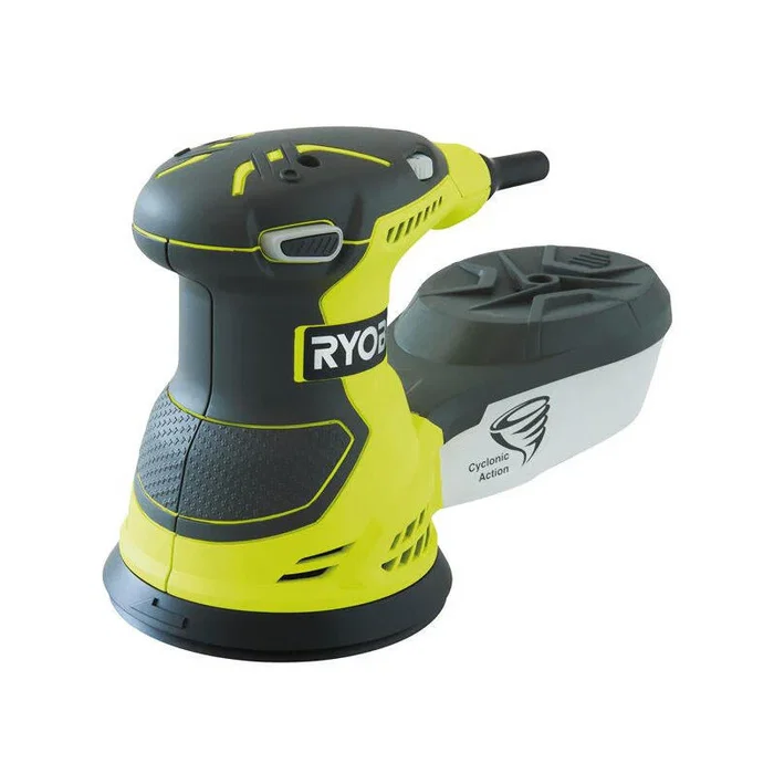 Ryobi ROS300 Lijadora Orbital Excéntrica 300W con Velocidad Regulable (7000-12000 RPM) y Agarre Suave, Incluye 5 Lijas de 125 mm, Color Negro/Amarillo Ryobi ROS300 Lijadora Orbital Excéntrica 300W con Velocidad Regulable (7000-12000 RPM) y Agarre Suave, Incluye 5 Lijas de 125 mm, Color Negro/Amarillo