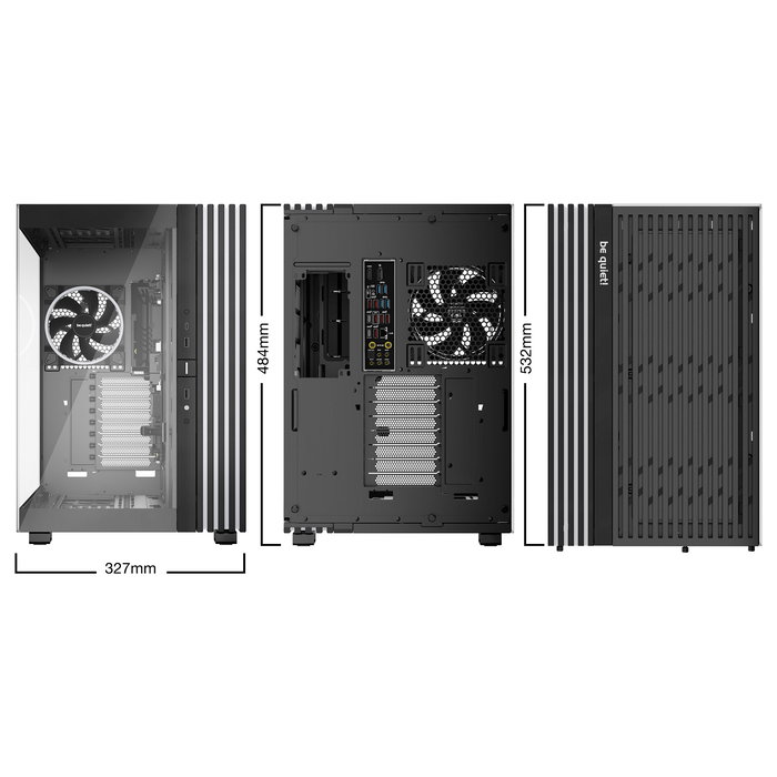 Be Quiet! Light Base 900 FX Black Torre Completa Full Tower para PC Gaming ATX, RGB, 4 Ventiladores, Cristal Templado