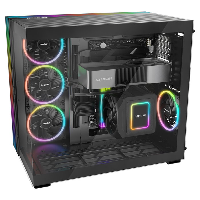 Be Quiet! Light Base 900 FX Black Torre Completa Full Tower para PC Gaming ATX, RGB, 4 Ventiladores, Cristal Templado