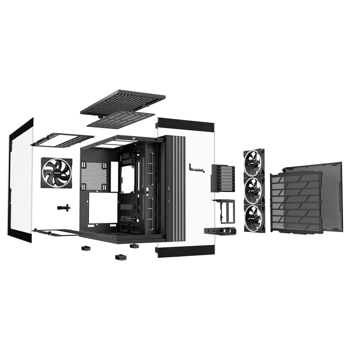 Be Quiet! Light Base 900 FX Black Torre Completa Full Tower para PC Gaming ATX, RGB, 4 Ventiladores, Cristal Templado