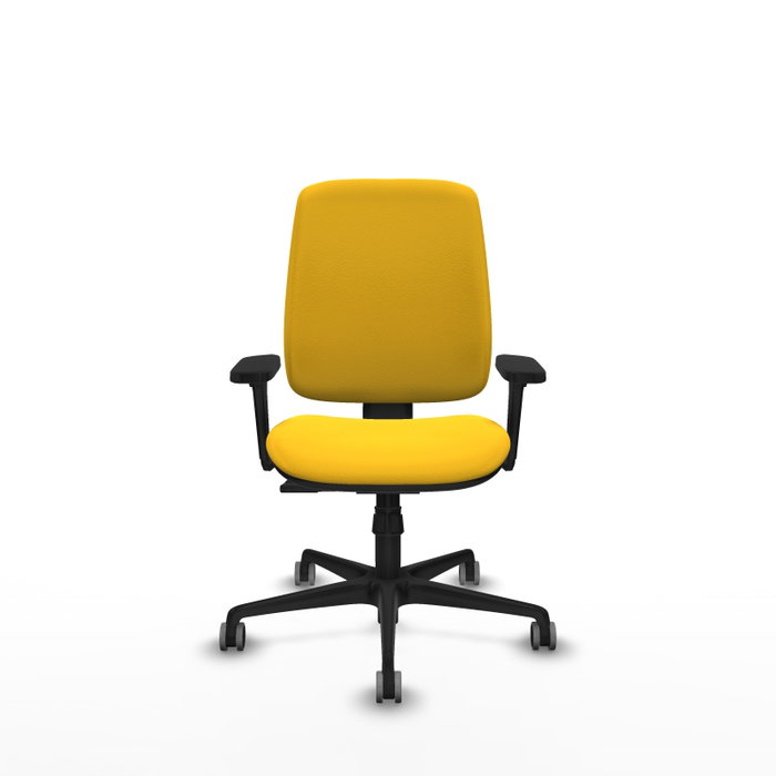 PIQUERAS Y CRESPO Alares Silla de Oficina Sincro Similpiel Amarillo