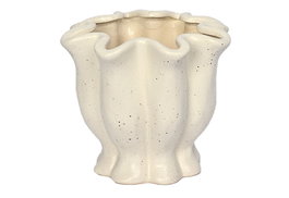 DKD Home Decor Jarrón de Gres Crudo 17x17x15 cm