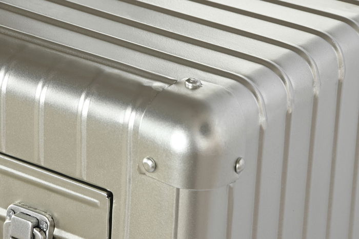 DKD Home Decor Aparador Vintage Plateado Metal MDF 2 Puertas 2 Cajones 80 x 39 x 82 cm