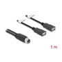 DeLOCK 60290 Cable M12 a 2 x USB 2.0 Tipo-A, 1 m, Negro