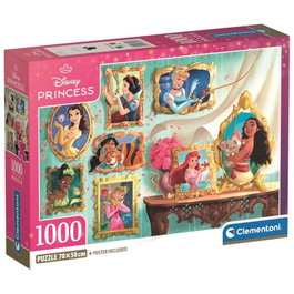 Clementoni Puzzle Princesas Disney 1000 Piezas 70x50cm
