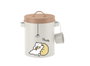 DKD Home Decor Bote de Metal Beige para Comida de Gato 17x15x22 cm
