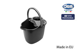 Inde Cubo de Basura Oval con Escurridor, 14 Litros, Diseño Eco, 36 x 28 x 30 cm (6 Unidades)