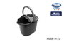 Inde Cubo de Basura Oval con Escurridor, 14 Litros, Diseño Eco, 36 x 28 x 30 cm (6 Unidades)