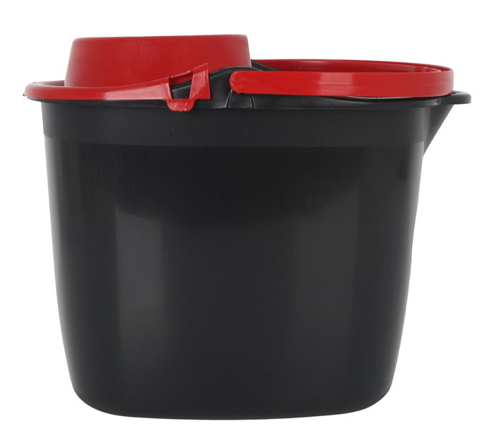 Inde Cubo de Basura Oval con Escurridor, 14 Litros, Diseño Eco, 36 x 28 x 30 cm (6 Unidades)