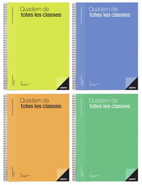 Additio Cuaderno de todas las clases profesorado catalán, 136 páginas, semana vista, azul