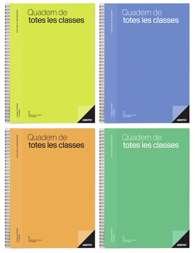 Additio Cuaderno de todas las clases profesorado catalan azul