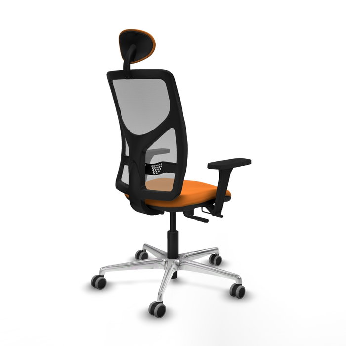 PIQUERAS Y CRESPO Silla de oficina Motilla Naranja y Gris PIQUERAS Y CRESPO Silla de oficina Motilla Naranja y Gris