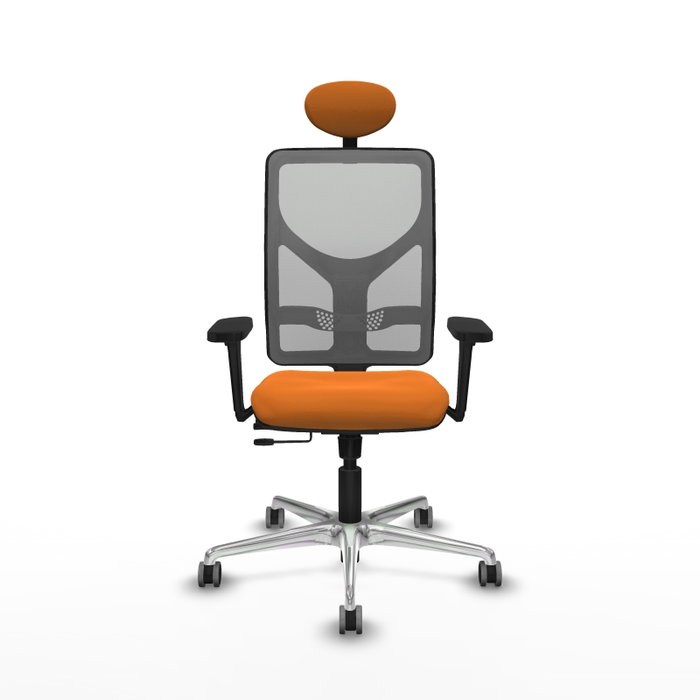 PIQUERAS Y CRESPO Silla de oficina Motilla Naranja y Gris PIQUERAS Y CRESPO Silla de oficina Motilla Naranja y Gris