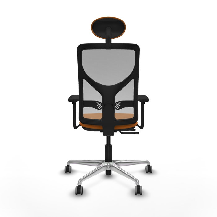 PIQUERAS Y CRESPO Silla de oficina Motilla Naranja y Gris PIQUERAS Y CRESPO Silla de oficina Motilla Naranja y Gris