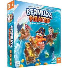 SD Games Bermuda Pirates - Juego de Mesa Familiar con Imanes Ocultos y Tablero Magnético