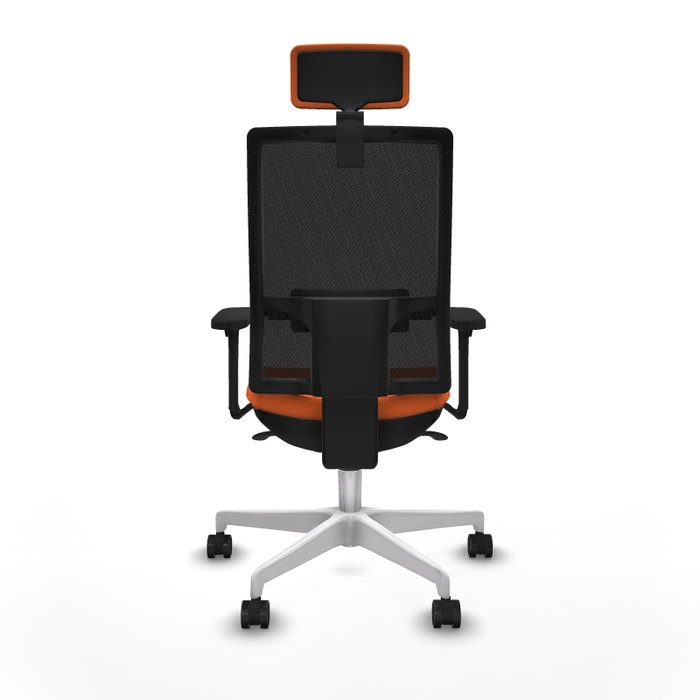 PIQUERAS Y CRESPO Silla de oficina Horna con mecanismo Sincro, Naranja y Negro PIQUERAS Y CRESPO Silla de oficina Horna con mecanismo Sincro, Naranja y Negro