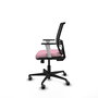 PIQUERAS Y CRESPO Silla de oficina Yunquera Rosa con malla Negra