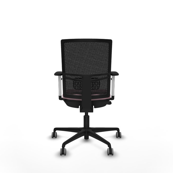 PIQUERAS Y CRESPO Silla de oficina Yunquera Rosa con malla Negra