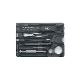 Victorinox VICT0.73 33.T3 Taschenmesser Swiss Card Lite Navaja Suiza Negra Transparente