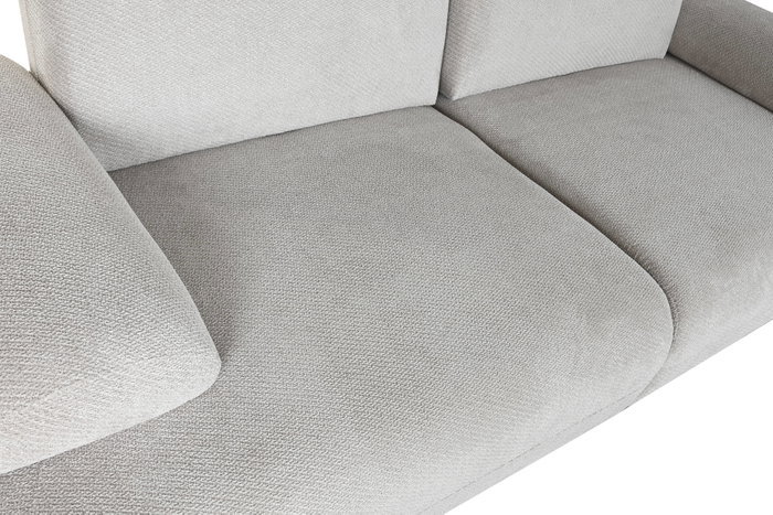 DKD Home Decor Sofá Cama Gris Claro con Respaldo y Brazos Abatibles