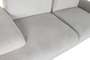 DKD Home Decor Sofá Cama Gris Claro con Respaldo y Brazos Abatibles