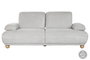 DKD Home Decor Sofá Cama Gris Claro con Respaldo y Brazos Abatibles