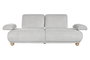 DKD Home Decor Sofá Cama Gris Claro con Respaldo y Brazos Abatibles