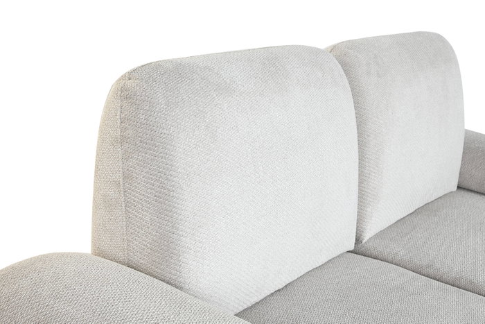 DKD Home Decor Sofá Cama Gris Claro con Respaldo y Brazos Abatibles