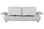DKD Home Decor Sofá Cama Gris Claro con Respaldo y Brazos Abatibles