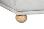 DKD Home Decor Sofá Cama Gris Claro con Respaldo y Brazos Abatibles