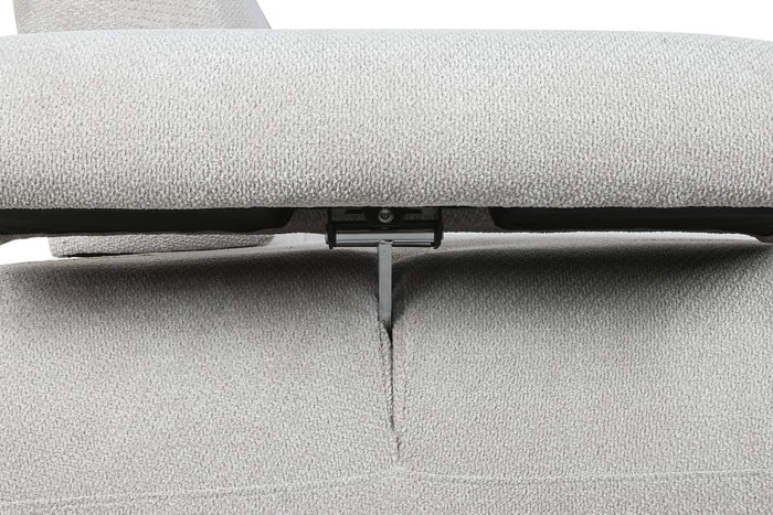 DKD Home Decor Sofá Cama Gris Claro con Respaldo y Brazos Abatibles
