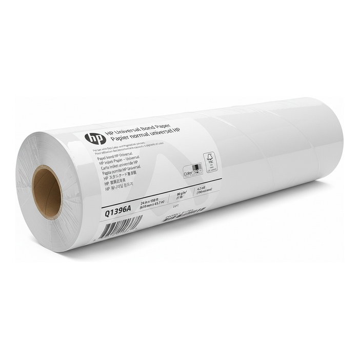 HP Papel Bond Universal 610 mm x 45,7 m Blanco 80 g/m² HP Papel Bond Universal 610 mm x 45,7 m Blanco 80 g/m²