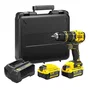 STANLEY Taladro percutor brushless V20 18V 80 Nm con 2 baterías de 4 Ah