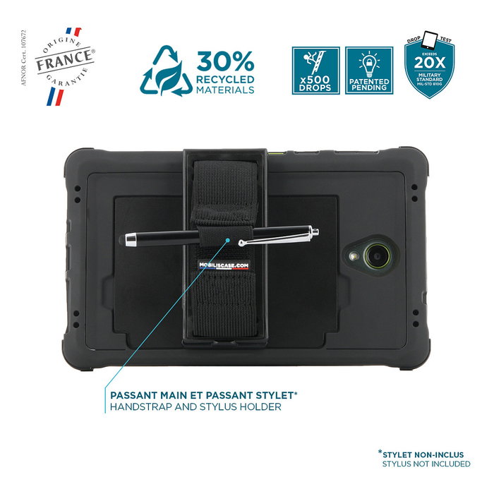 Mobilis Funda para Galaxy Tab Active5 de 20,3 cm (8 inch) Negro