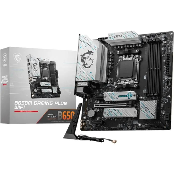 Msi MSI1708736437304 B650M GAMING PLUS WiFi Ranura AM5 micro ATX Placa Base Msi MSI1708736437304 B650M GAMING PLUS WiFi Ranura AM5 micro ATX Placa Base