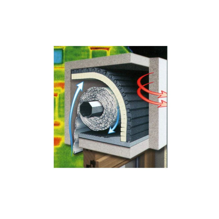 Schellenberg Aislamiento Cajón Persiana 1000 x 500 x 25 mm Polímeros