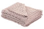 DKD Home Decor Manta de Punto para Sofá Rosa Palo 130x170x170 cm