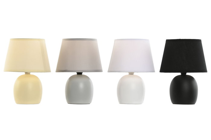DKD Home Decor Lámpara de Sobremesa de Cerámica Multicolor Surtido de 4 DKD Home Decor Lámpara de Sobremesa de Cerámica Multicolor Surtido de 4
