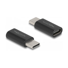 DeLOCK Adaptador SuperSpeed USB 10 Gbps (USB 3.2 Gen 2) USB Type-C™ de macho a hembra negro